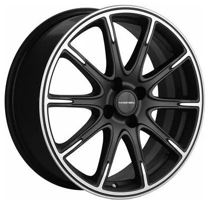 Khomen Wheels KHW1707 6,5x17 4x100 ET44 54,1 Black-FP matt